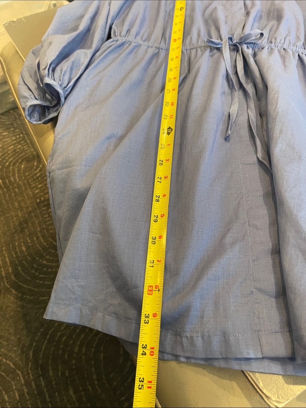 Banana Republic Blue Lightweight Shirt Dress - Picture 11 of 12